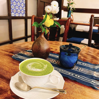 藍花珈琲店の「茶プチーノ」